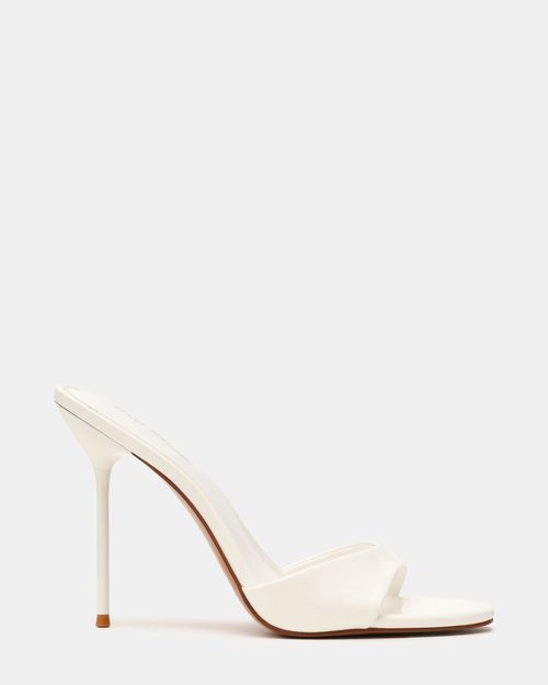 Steve Madden Women's Davina Mule Heels - White - - Leather
