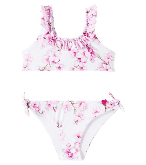 Monnalisa Ruffled floral bikini
