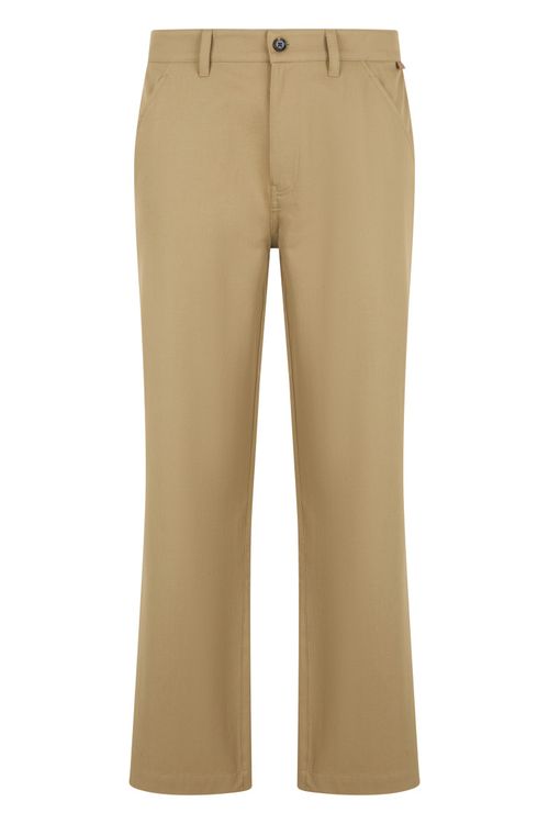 Beige Flat Front Pant