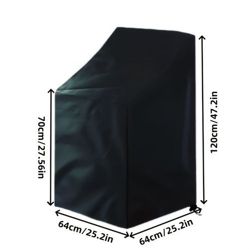 TEMU Or 2pcs Outdoor Patio Chair Covers With Drawstring Closure - Heavy-duty Protection, Uv-resistant & Dustproof Design, Fits Standard Patio