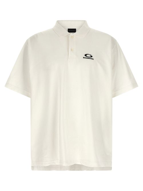 Laurel Classic Embroidered Polo Shirt — Cream