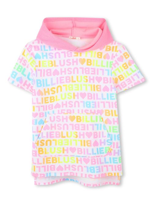 Logo-print dress - White