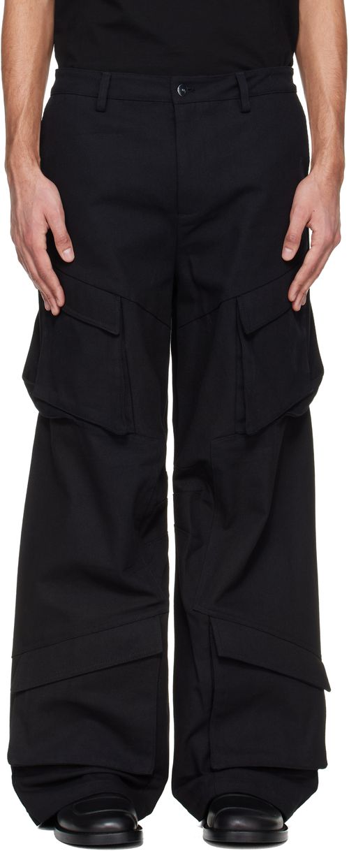 Black Cellulae Cargo Pants