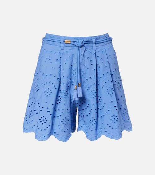 Broderie anglaise cotton shorts