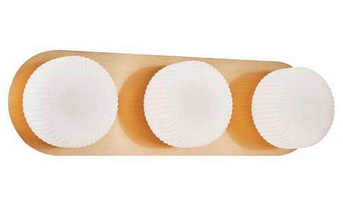 Aged Gold Brass LED Wall Sconce from the Knobbel Collection