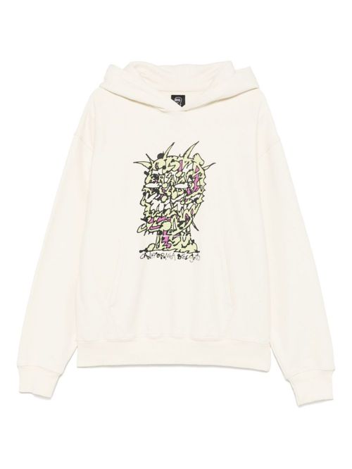 White Scrambled Head hoodie