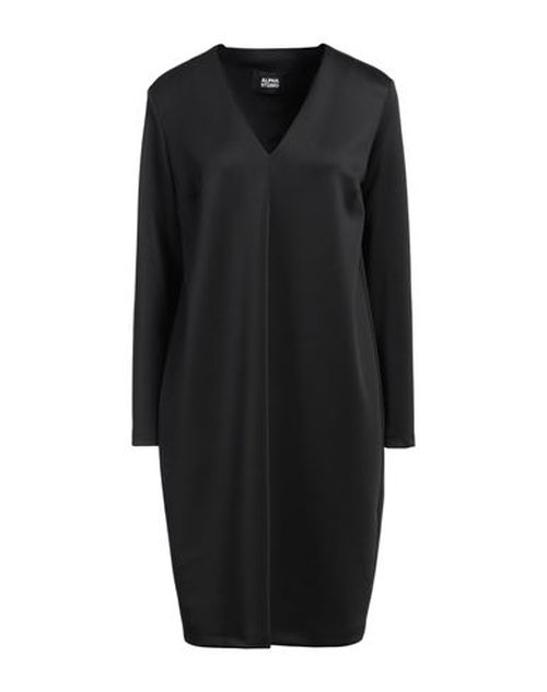 Alpha Studio Woman Mini dress Black Size 2 Polyester, Elastane