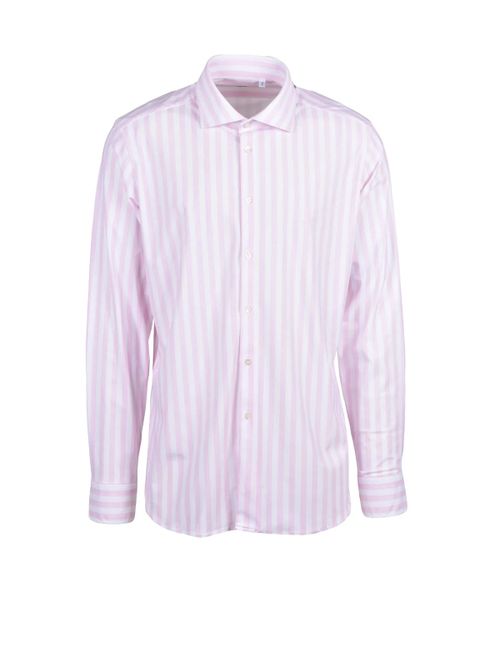 White Pink Striped Shirt