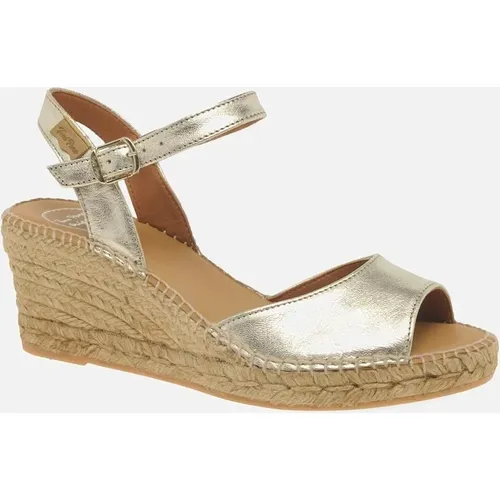 Toni Pons Women's Sia-P Womens Wedge Heel Espadrille Sandals - Gold