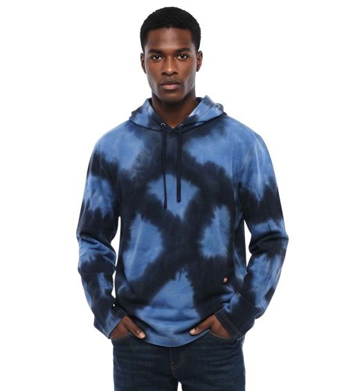 Blue Tie-Dye Regular Hoodie