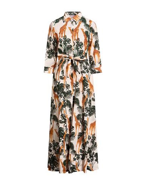 Woman Maxi dress Beige Size L Cotton