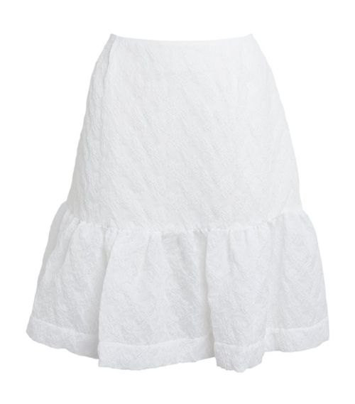 Ruffle-Hem Mini Skirt