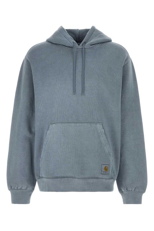 Blue Relaxed Logo Hoodie