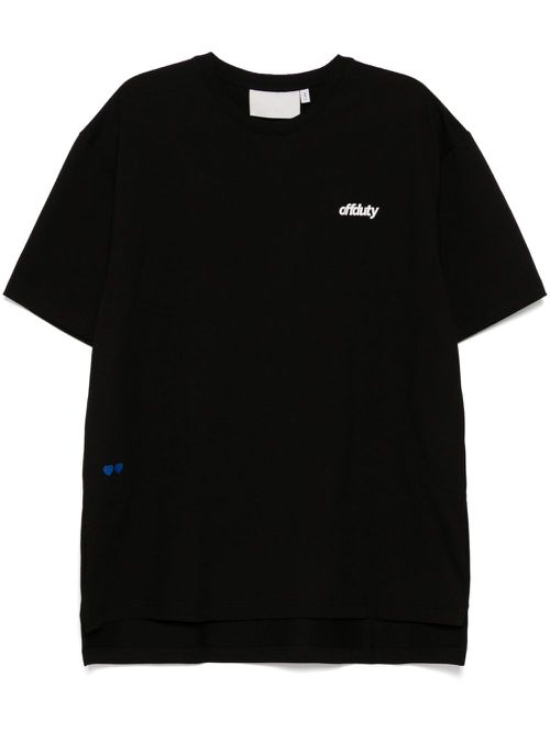 Blue love T-shirt - Black