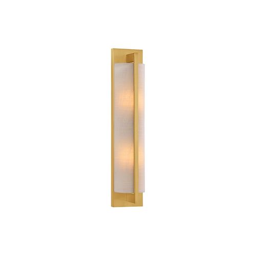 Newell 2-Light Wall Sconce in Warm Bra