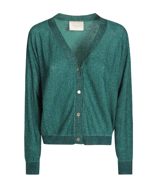 Long-sleeved knitted cardigan