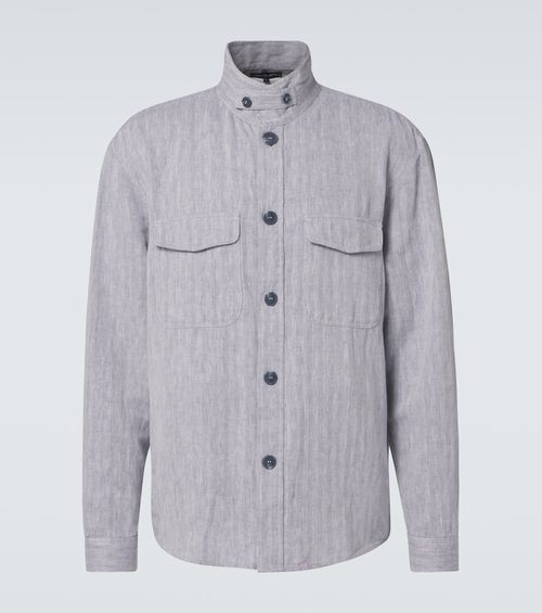 Nuno cotton and linen overshirt