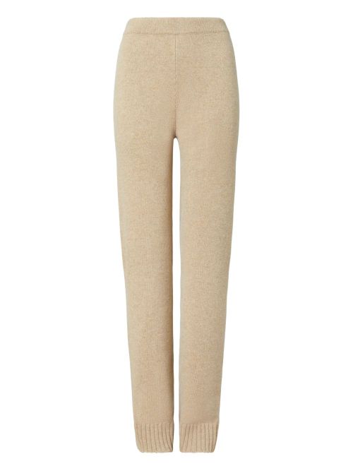 Wool knitted trousers