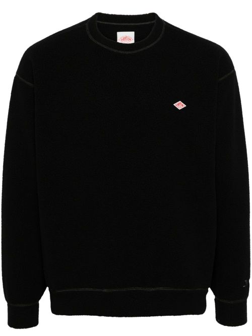 Logo-appliqué sweatshirt - Black
