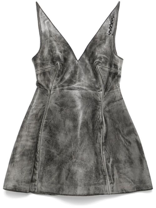 Flared mini dress - Grey