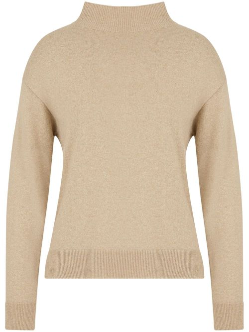 High-neck jumper - Neutrals