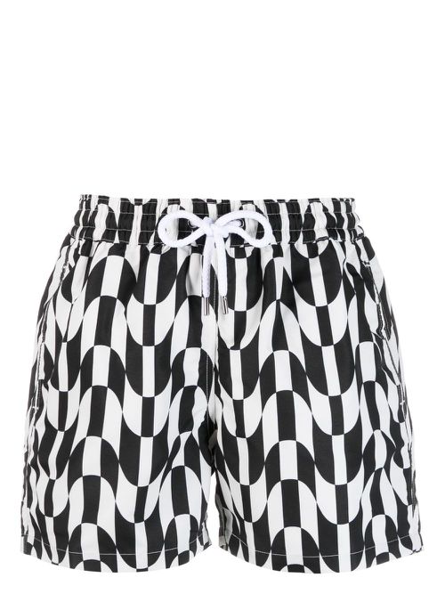 Copacabana checked swim shorts - Black