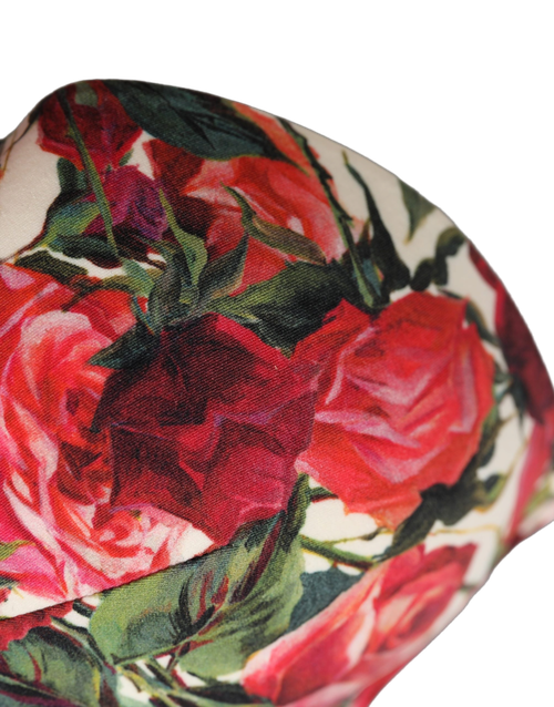 Floral Print Bikini Top — Multicolor