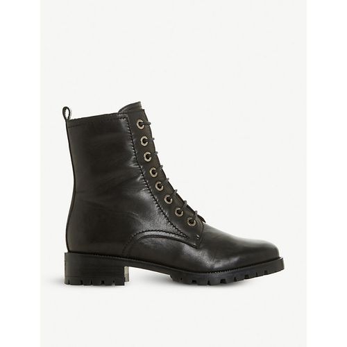 Womens Black-leather Prestone Leather Boots