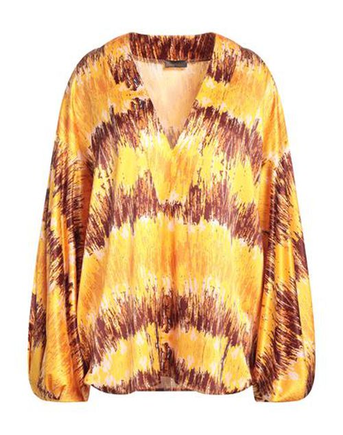 Olla Parég Woman Top Yellow Size 6 Polyester, Elastane