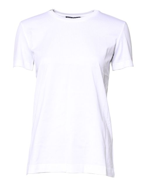 Cotton Crew Neck T-Shirt — White