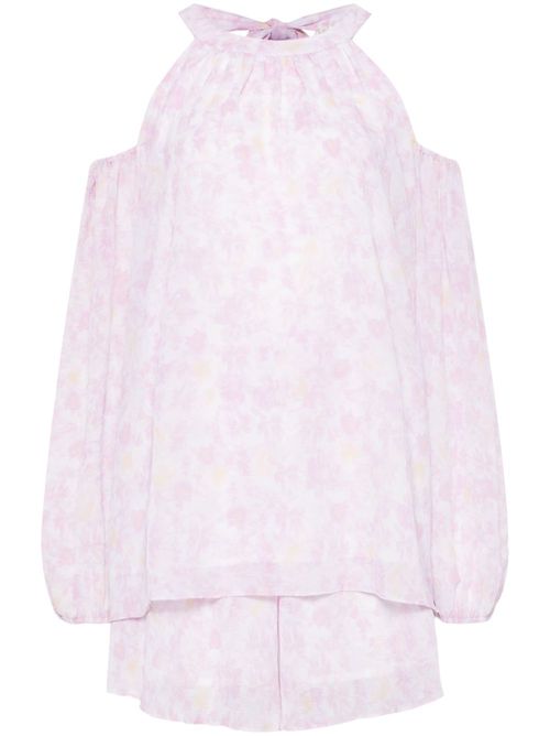 Floral-print shorts set - Pink