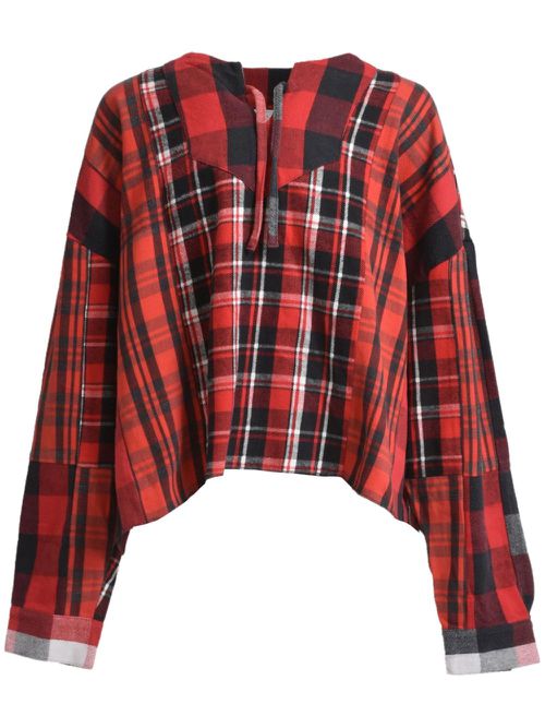 Panelled shirt - Red