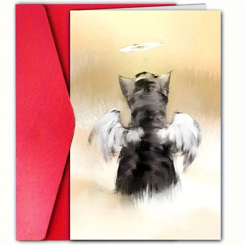 TEMU , Meaningful Sympathy Card With Envelope *, For Family, , Neighbors, Pets And Pet Owners, Words Of Condolences, Sorry For You Lo