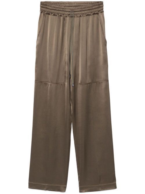 Satin trousers - Green