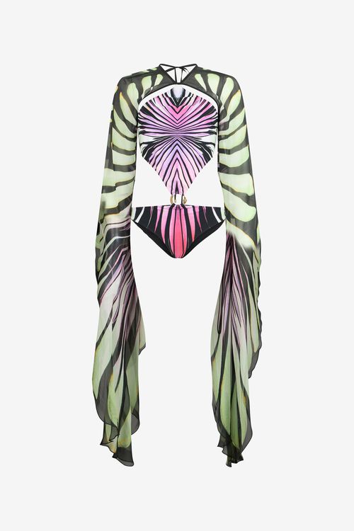 Ray Of Paradise Print One-piece Swimsuit