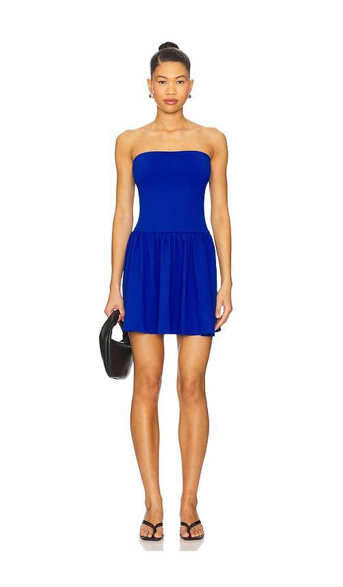 Susana Monaco Tube Drop Waist Dress in Baby Blue.  XS. Also in L, M