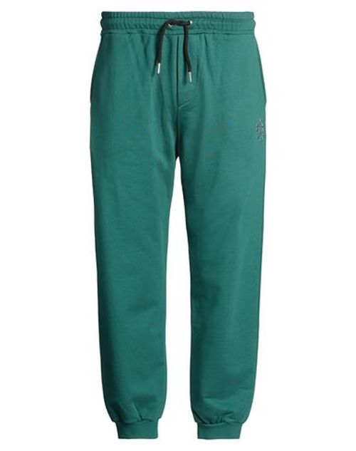 Man Pants Green Size XXL Cotton, Polyester
