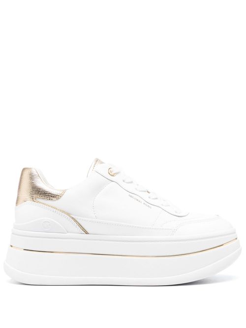 Hayes leather platform sneakers - White
