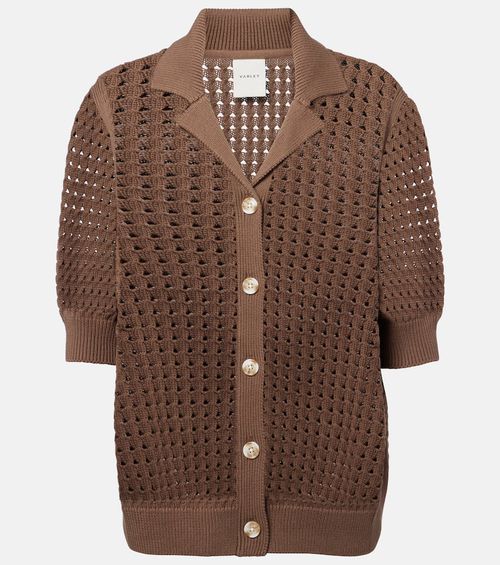 Ellie open-knit cotton shirt