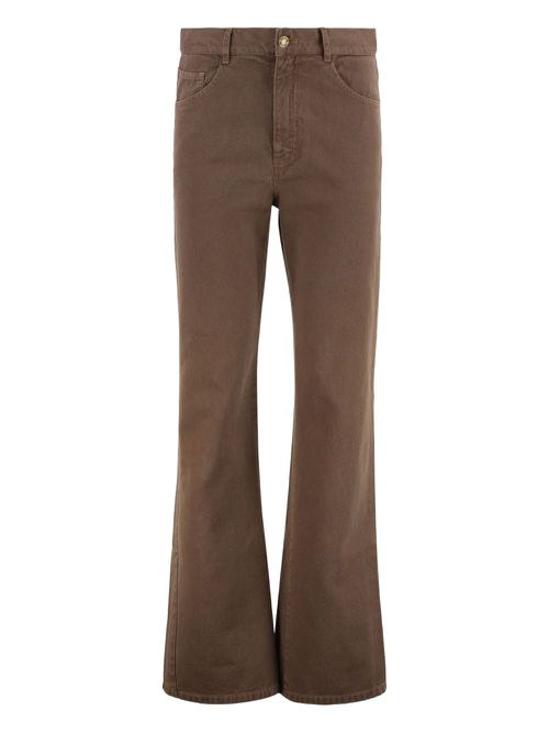 Flared-leg jeans - Brown
