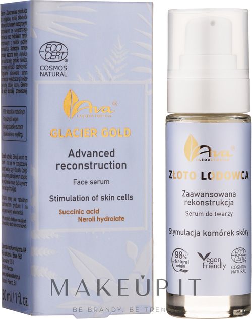 Siero viso AVA Laboratorium Glacier Gold Advanced Reconstruction Face Seru