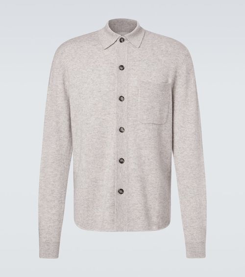 Cotton and cashmere overshirt