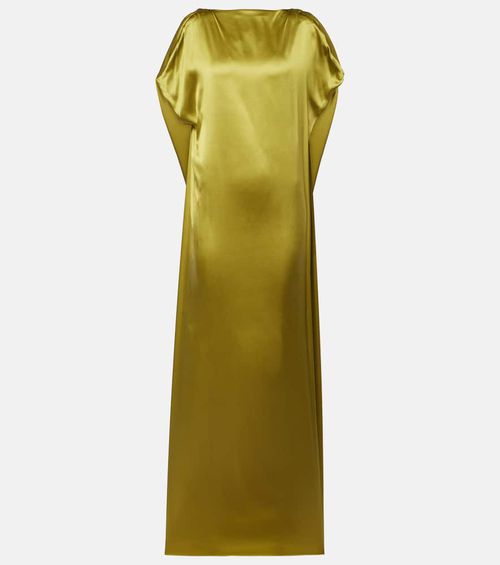 Silk-blend satin gown