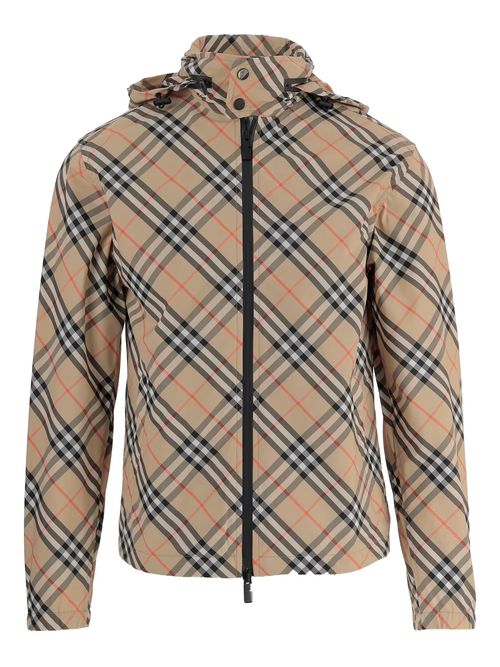 Studded Zip-Up Jacket with Drawcord and Cuffs - Size M