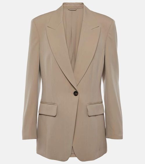 Wool-blend blazer