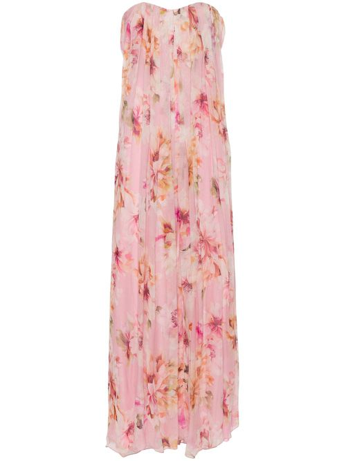 Floral-print maxi dress - Pink