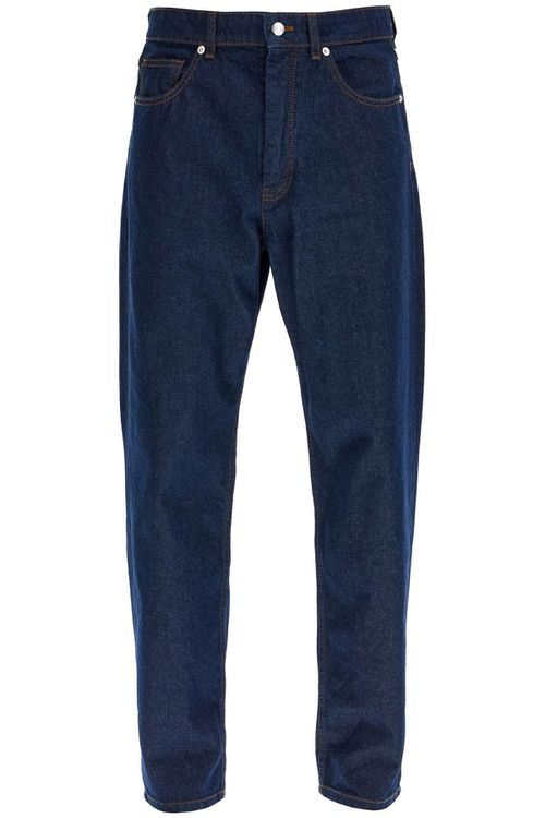 Lightweight denim straight leg jeans