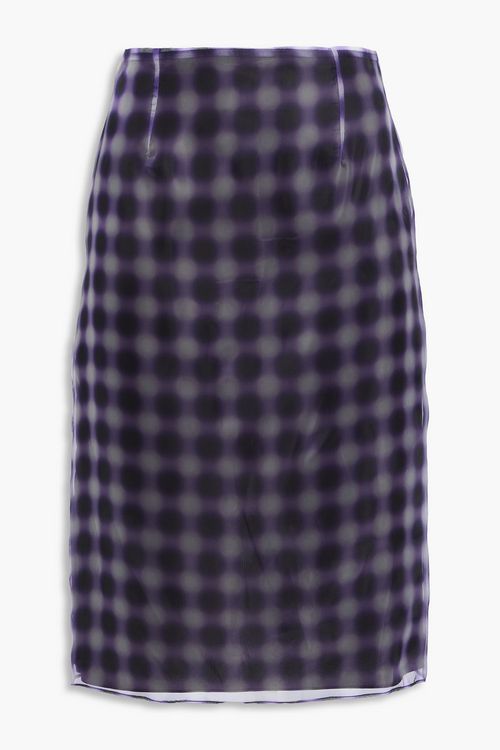 Este printed organza skirt - Purple - UK 6