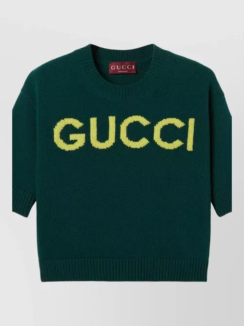 Gucci - knitwear crew neck ribbed cuffs he