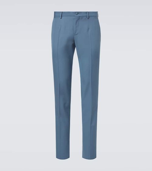 Virgin wool straight pants